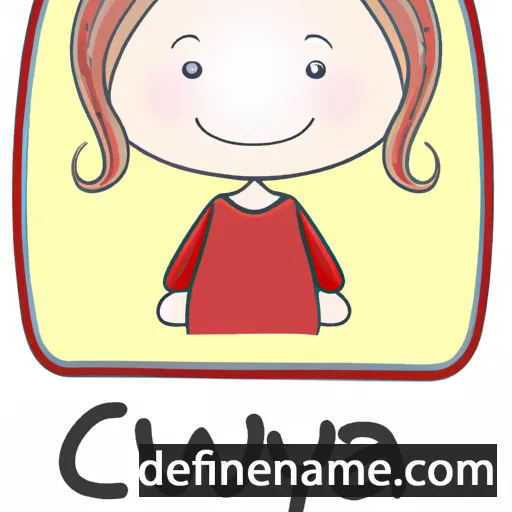 cartoon of the name Cywia