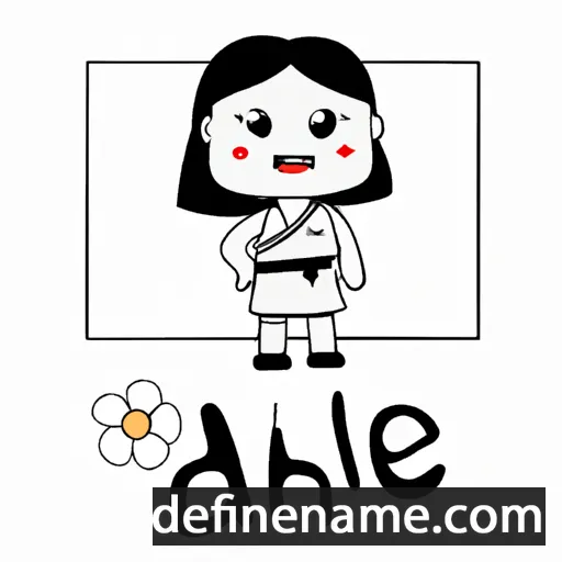 cartoon of the name Da-hee