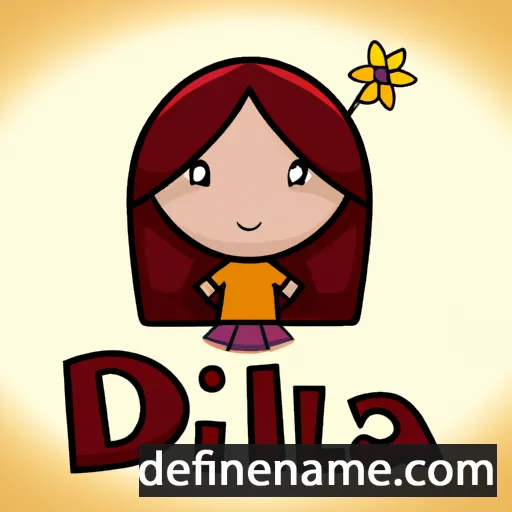 cartoon of the name Dàlia