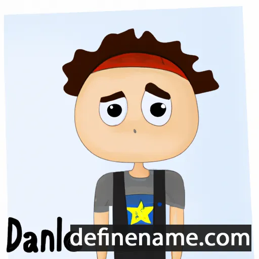 cartoon of the name Daaniel