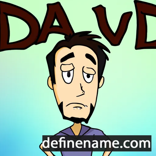 cartoon of the name Daavid