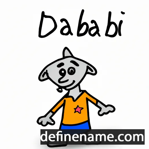 cartoon of the name Dabir