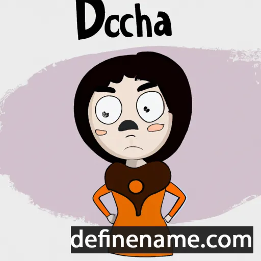 cartoon of the name Dacheca