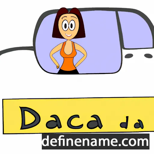 cartoon of the name Dacia