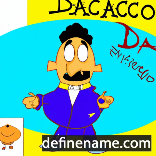 cartoon of the name Daciano