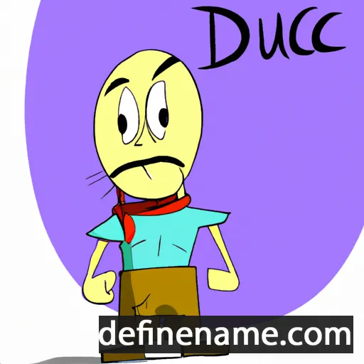 cartoon of the name Daciu