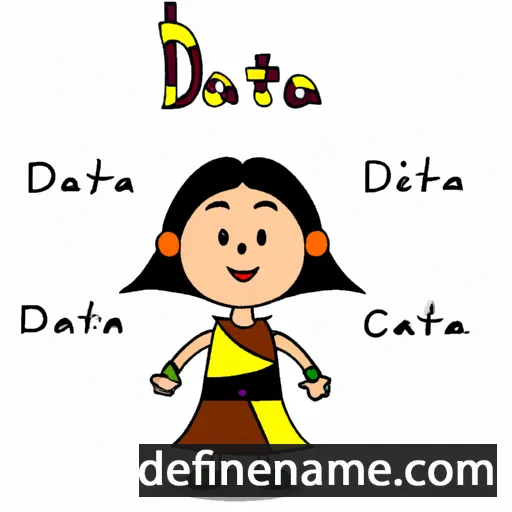 cartoon of the name Dacota