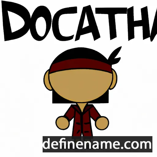 cartoon of the name Dacotah