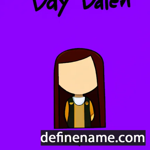 cartoon of the name Daelyn