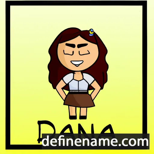 cartoon of the name Daena