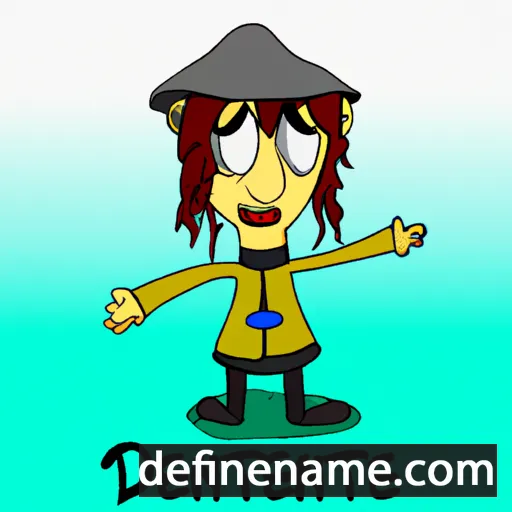 cartoon of the name Daentie