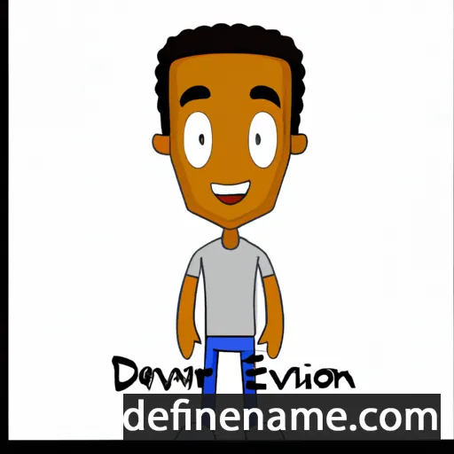 cartoon of the name Daevon