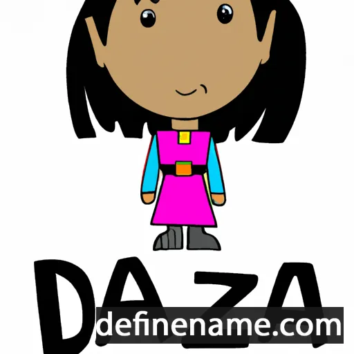 cartoon of the name Daezja