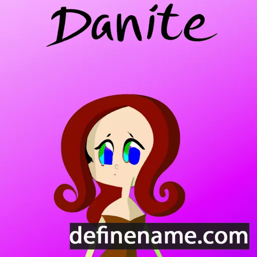 cartoon of the name Dafine