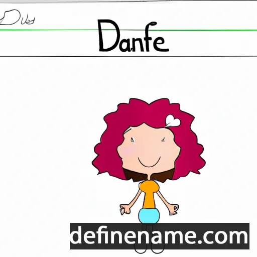 cartoon of the name Dafnee