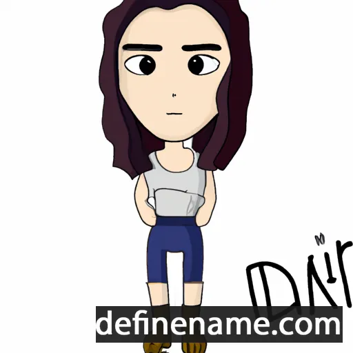 cartoon of the name Dafni