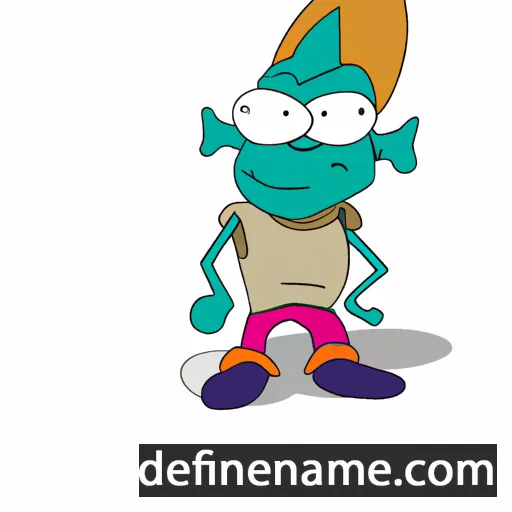 cartoon of the name Dafo