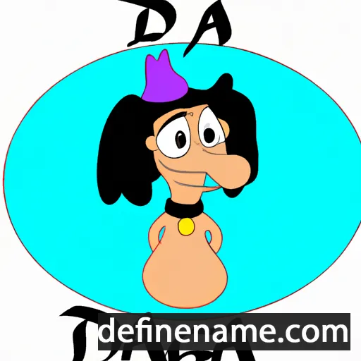 cartoon of the name Dagna