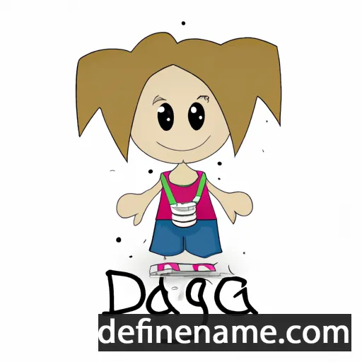 cartoon of the name Dagnė