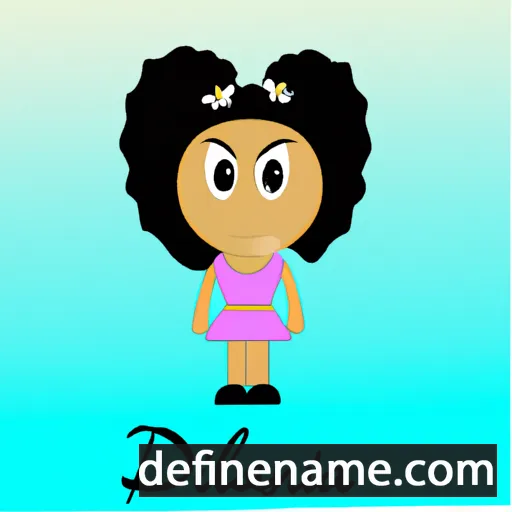 cartoon of the name Dahiana