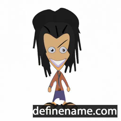 cartoon of the name Dahmane