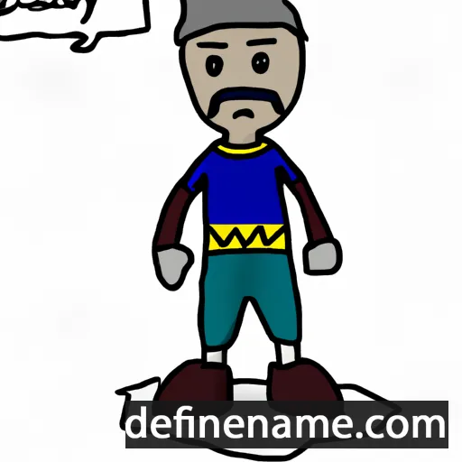 cartoon of the name Dahntay