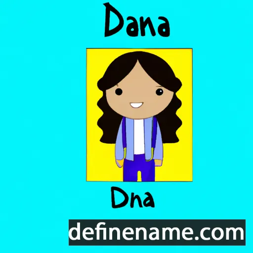 cartoon of the name Daiana