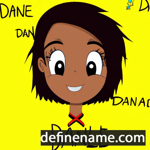 cartoon of the name Daiane