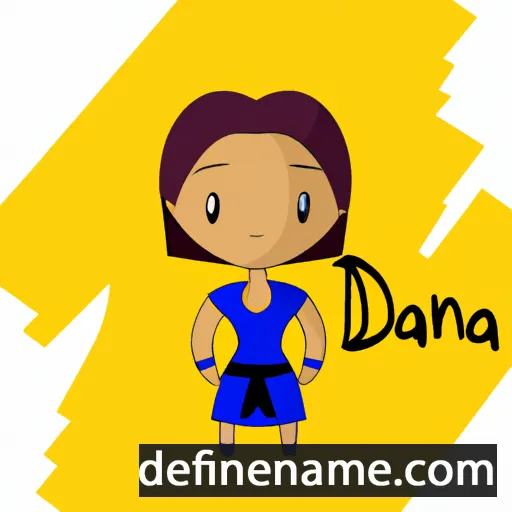 cartoon of the name Daiena