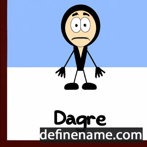 cartoon of the name Daighre