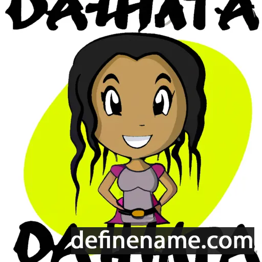 cartoon of the name Daijah