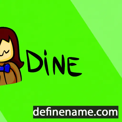 cartoon of the name Daine