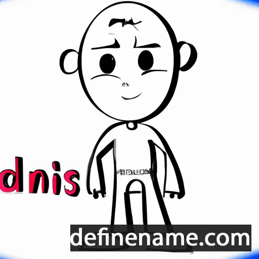 cartoon of the name Dainis