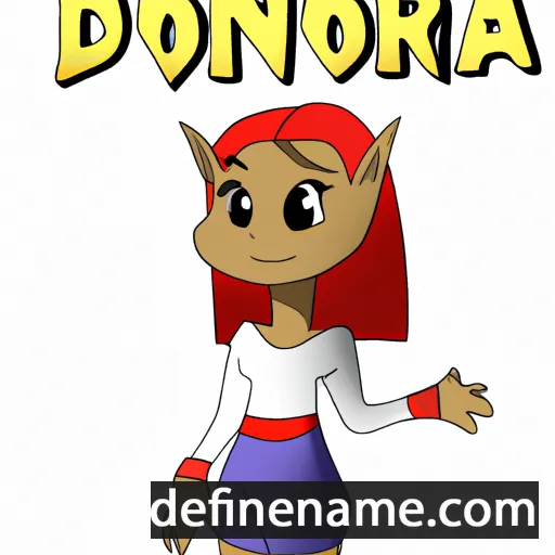 cartoon of the name Dainora