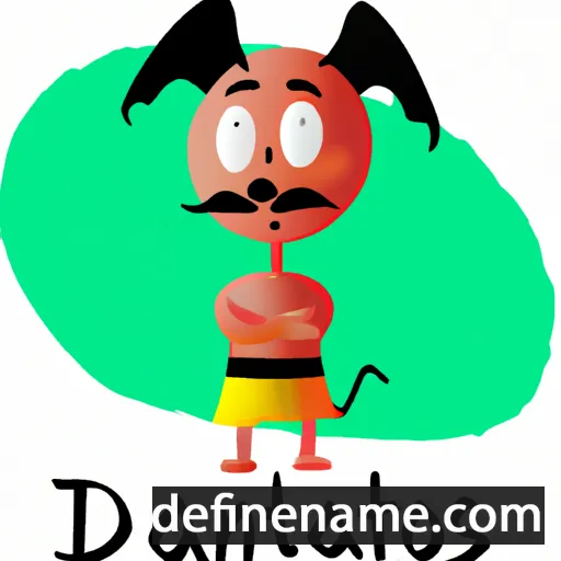 cartoon of the name Dainotas