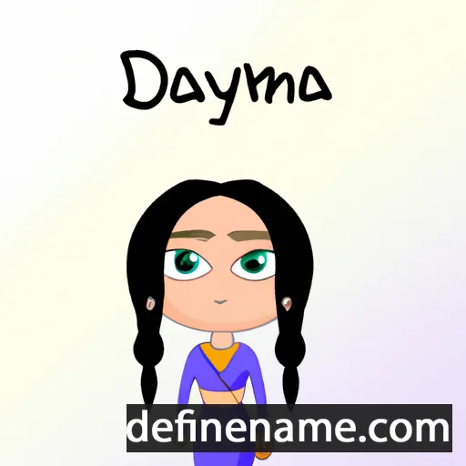 cartoon of the name Dainya