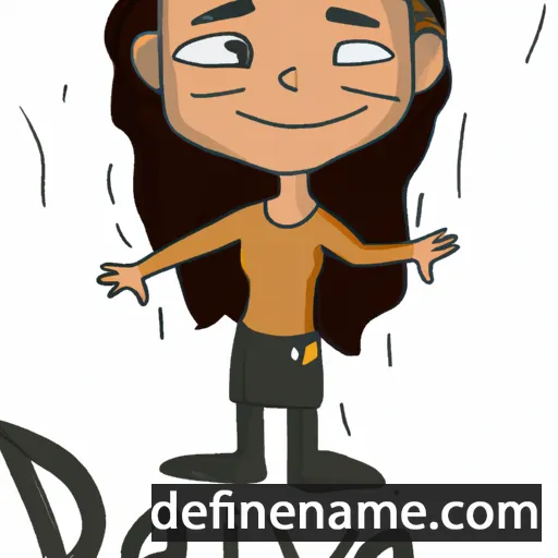 cartoon of the name Daiva