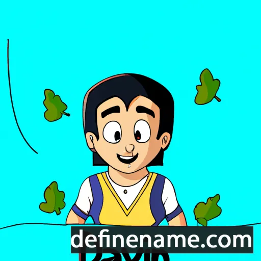 cartoon of the name Daivyan