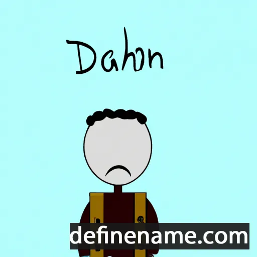 cartoon of the name Dajohn