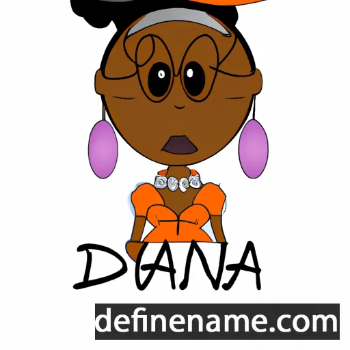 cartoon of the name Dajuana