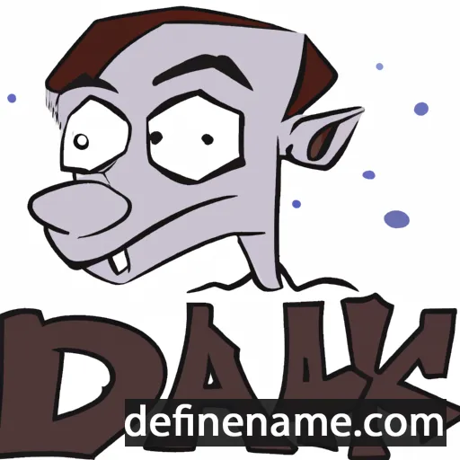 cartoon of the name Dak