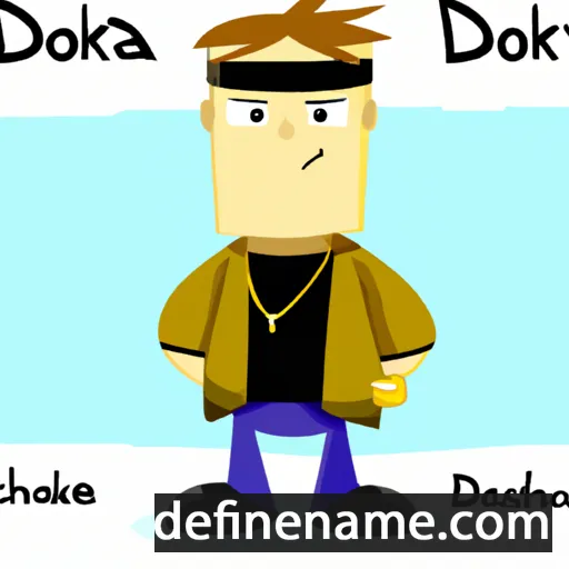 cartoon of the name Dakotah