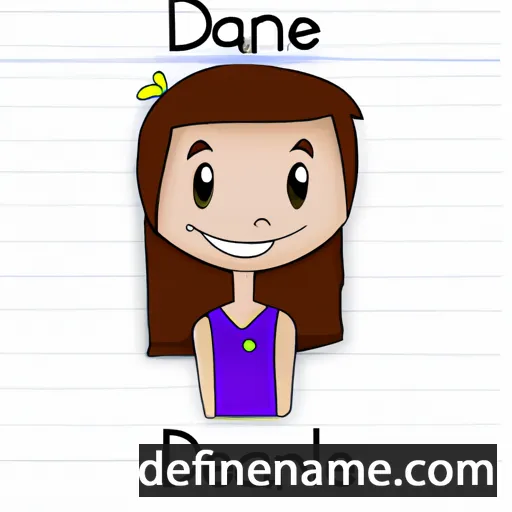 cartoon of the name Dalene