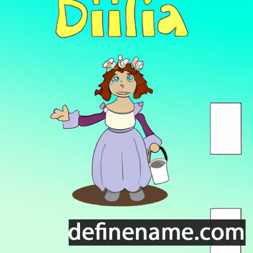 cartoon of the name Dalfina