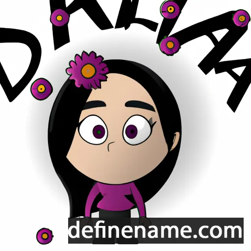 cartoon of the name Dalía