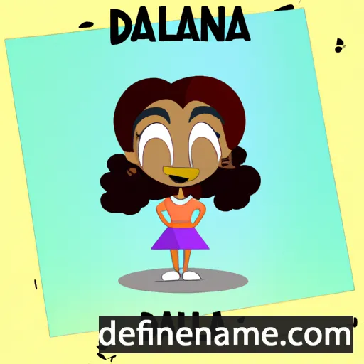 cartoon of the name Daliana