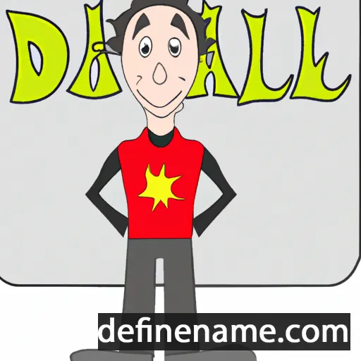 cartoon of the name Daliel