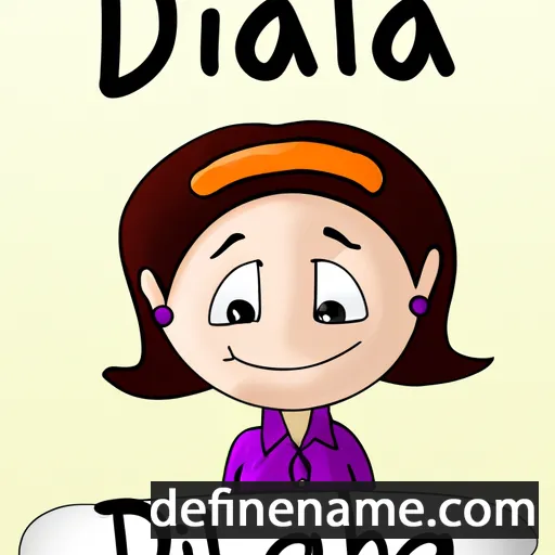 cartoon of the name Dalija