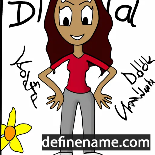 cartoon of the name Dalilah