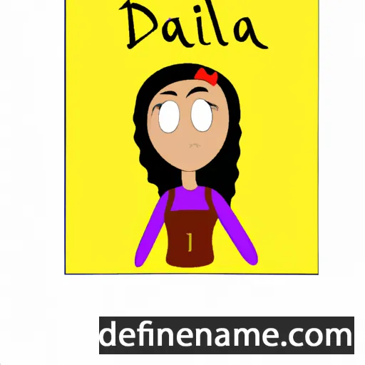 cartoon of the name Dalina